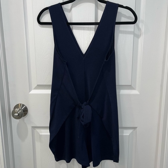 BCBGeneration Pants - BCBGeneration Navy Sleeveless Romper | XS